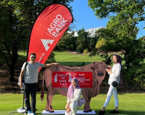 AGROBANK Golf Tournament 2022 — registration desk with Charity Golf Tournament branding